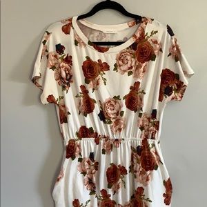 White floral dress